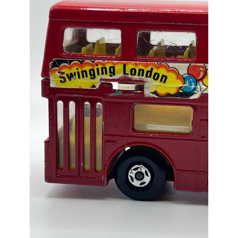 70s Matchbox Red Double Decker Bus Metal Toy Model The Londoner Swinging Carnaby - Picture 12 of 15